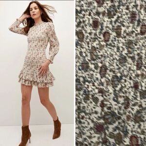 New Veronica Beard Farha Dress Whitestone Multi Size 4